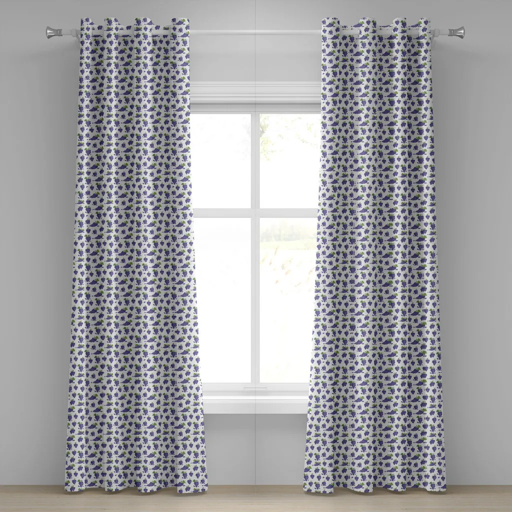 ABAKUHAUS Tenda Design Organico Weinberg 280x225 cm | Frutta Viola