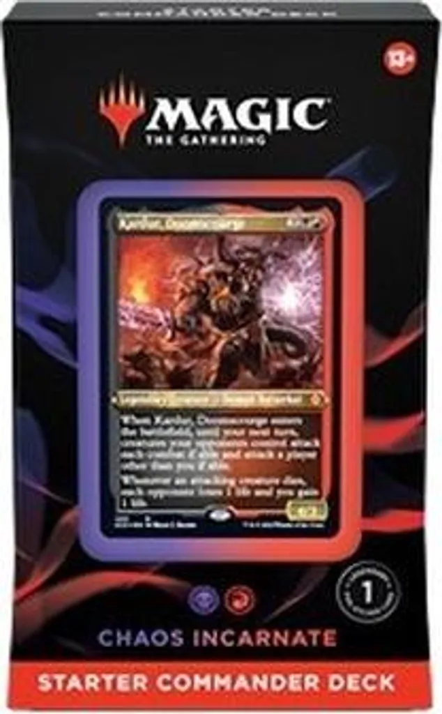 Deck de Démarrage Commander MTG Chaos Incarnate : Pack Prêt à Jouer 100 Cartes