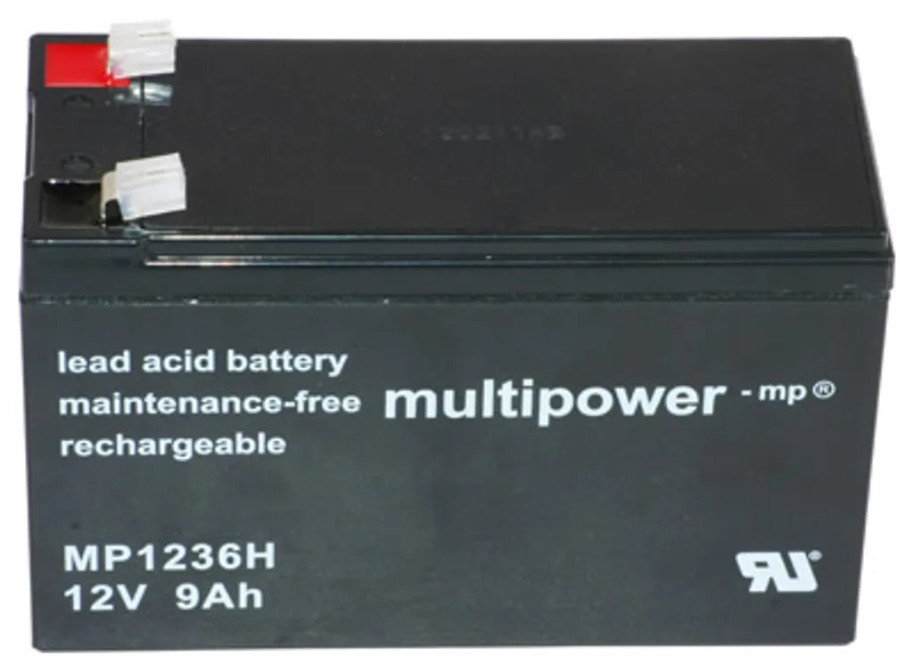 Multipower MP1236H Batterie 12V 9Ah à Haute Capacité et Longue Durée