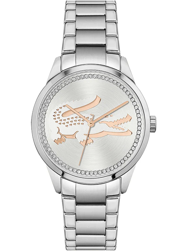 Montre Lacoste 2001189 Ladycroc pour Femme - Boîtier Argenté 36mm 3ATM