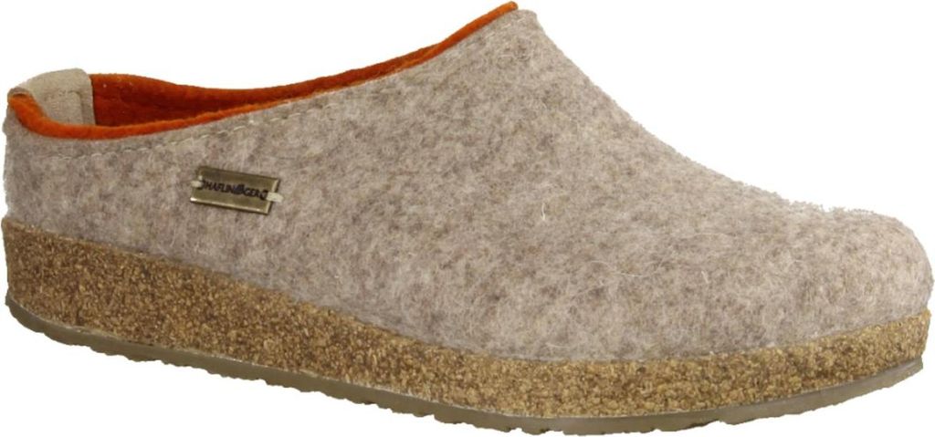 Haflinger Grizzly Kris 711056-550 Damen-Hausschuhe, Schurwolle, Beige - Haus - hüttenschuhe Damen Hausschuhe, Beige