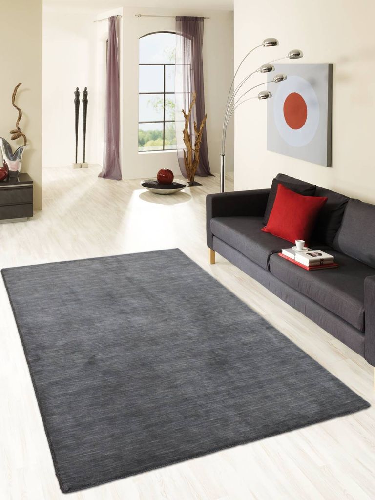 Teppich NONZA | Farbe: Grau; Größe: 250 x 350 cm | strapazierfähig und leicht zu reinigen | Wohnzimmer | Schlafzimmer