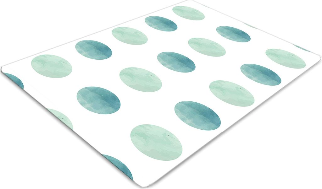 Stuhlunterlage Bürostuhlunterlage 120 cm x 90 cm Bodenmatte Bürostuhlunterlage - Grüne Punkte