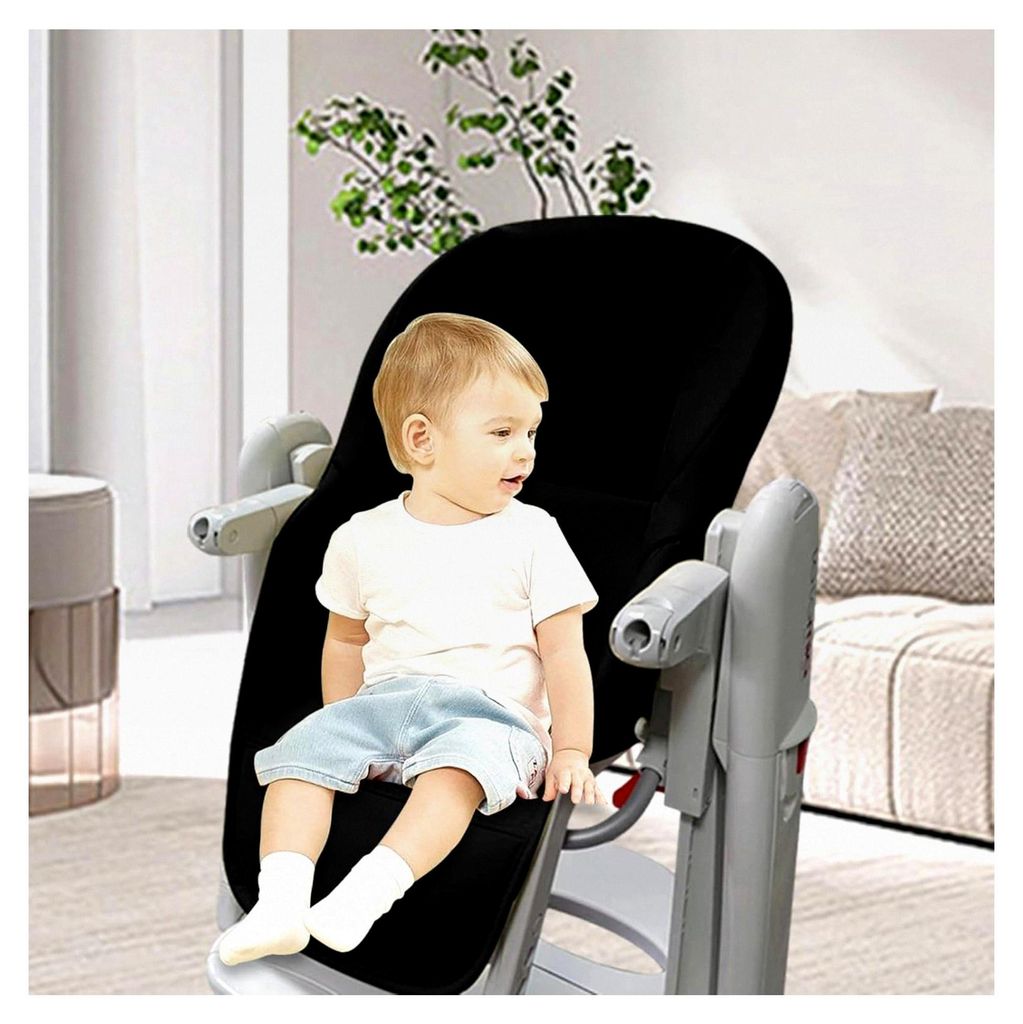 Hochstuhlkissen, Esszimmerstuhlkissen, Sitzbezug aus Kunstleder und Schaumstoff, weich und bequem