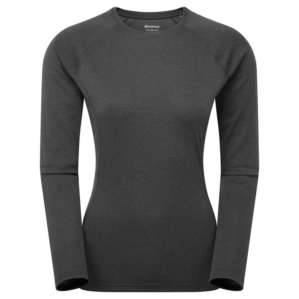Women'S Dart Long Sleeve T-Shirt, Black, Uk10/S, Fdlstblab17, Montane