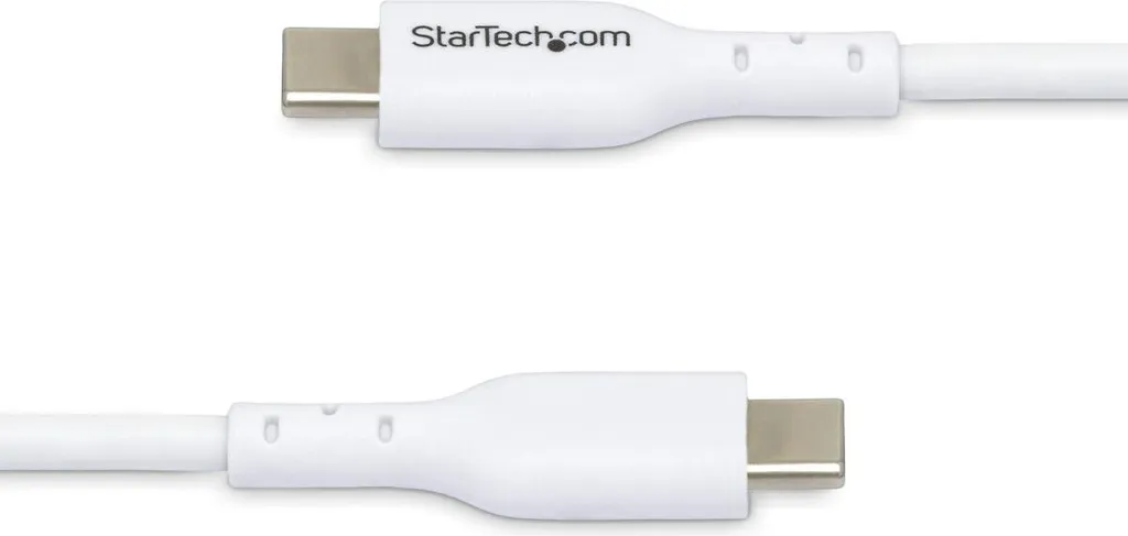 Câble USB-C long 2m Startech blanc - Fini les problèmes de prise loin - 3