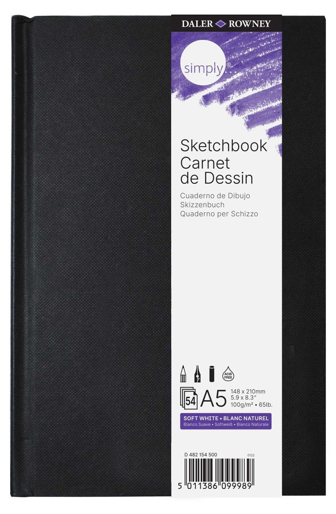 DALER-ROWNEY D482154500 Carnet de croquis - A5, 100 g/qm, Image du produit 