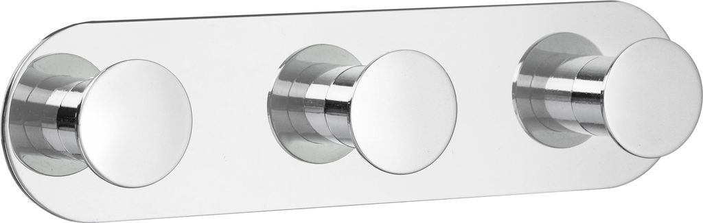SMEDBO Dreierhakenleiste TIME Handtuchhaken Badetuchhaken 3 fach chrom YK359