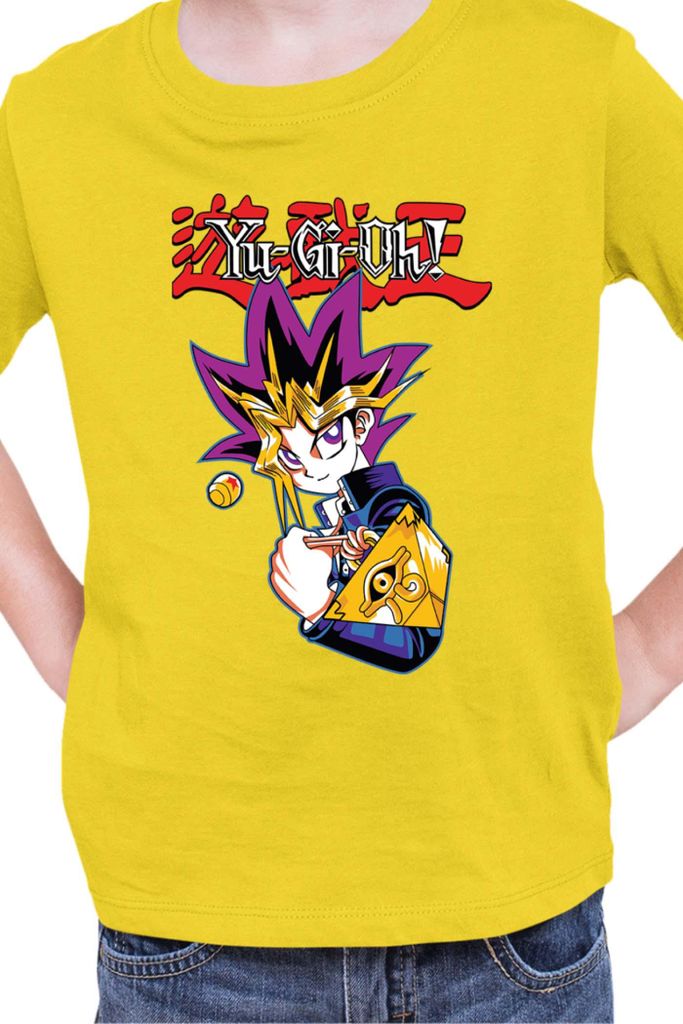 Kinder T-Shirt Japan Manga Anime Comics Yu Gi 015, / Gelb