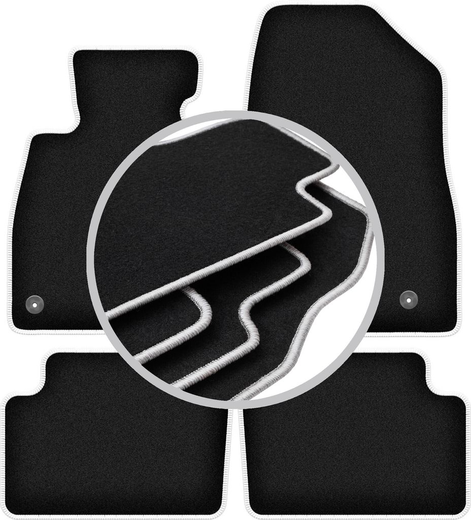 CARLUX-SILVER Autofußmatten für: Mazda 6 GJ III Kombi (2012-)