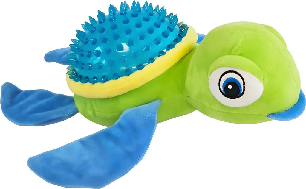 Peluche tortue pour chien Nobby avec anneau TPR 30 cm - Jouet doudou