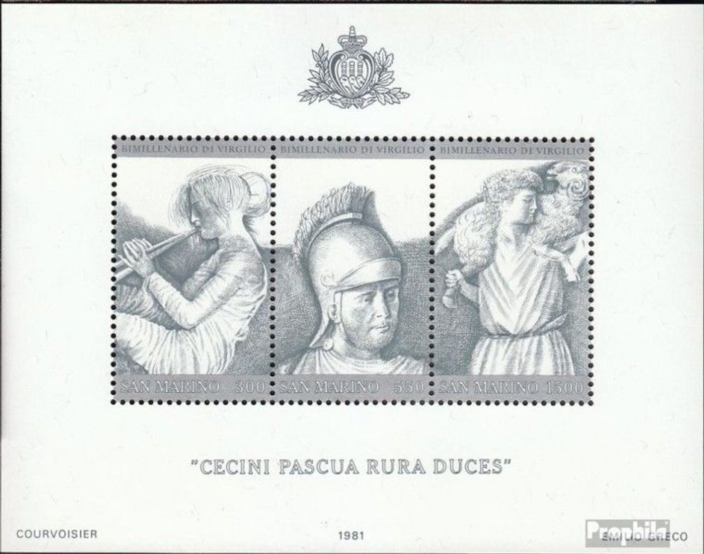 Briefmarken San Marino 1981 Mi Block8 (kompl.Ausg.) postfrisch Todestag von Vergil