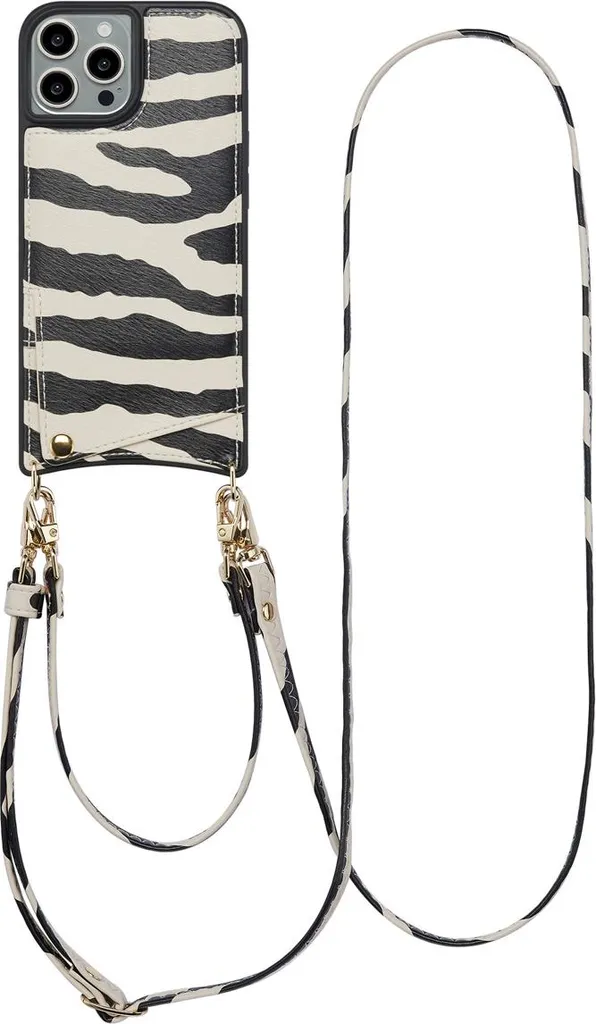 Custodia Zebra iPhone 15 Pro Selencia Nova con Cordino per Video e Foto
