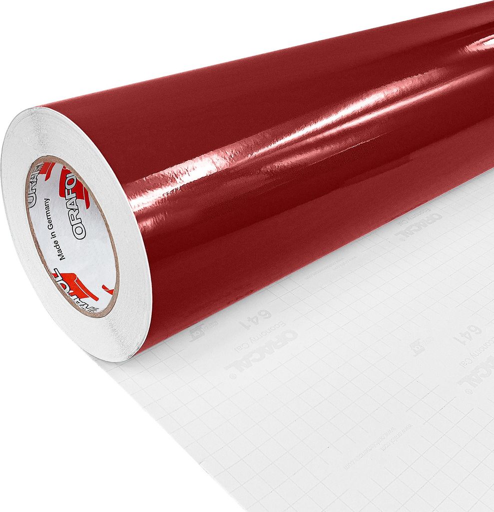 DecoMeister Möbelfolie selbstklebend 100x100 cm - Burgundrot Hochglanz - Einfarbig Klebefolie für Möbel - Klebefolie Möbel für einfache Anwend...