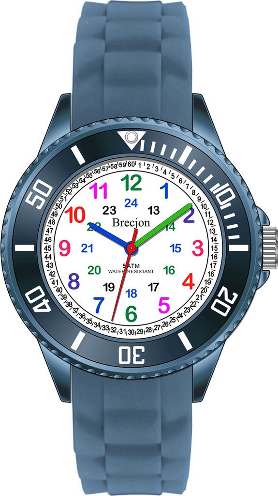 Brecjon Lernuhr Armbanduhr Mädchen Jungen Kinder Kids 5 ATM Produktbild 