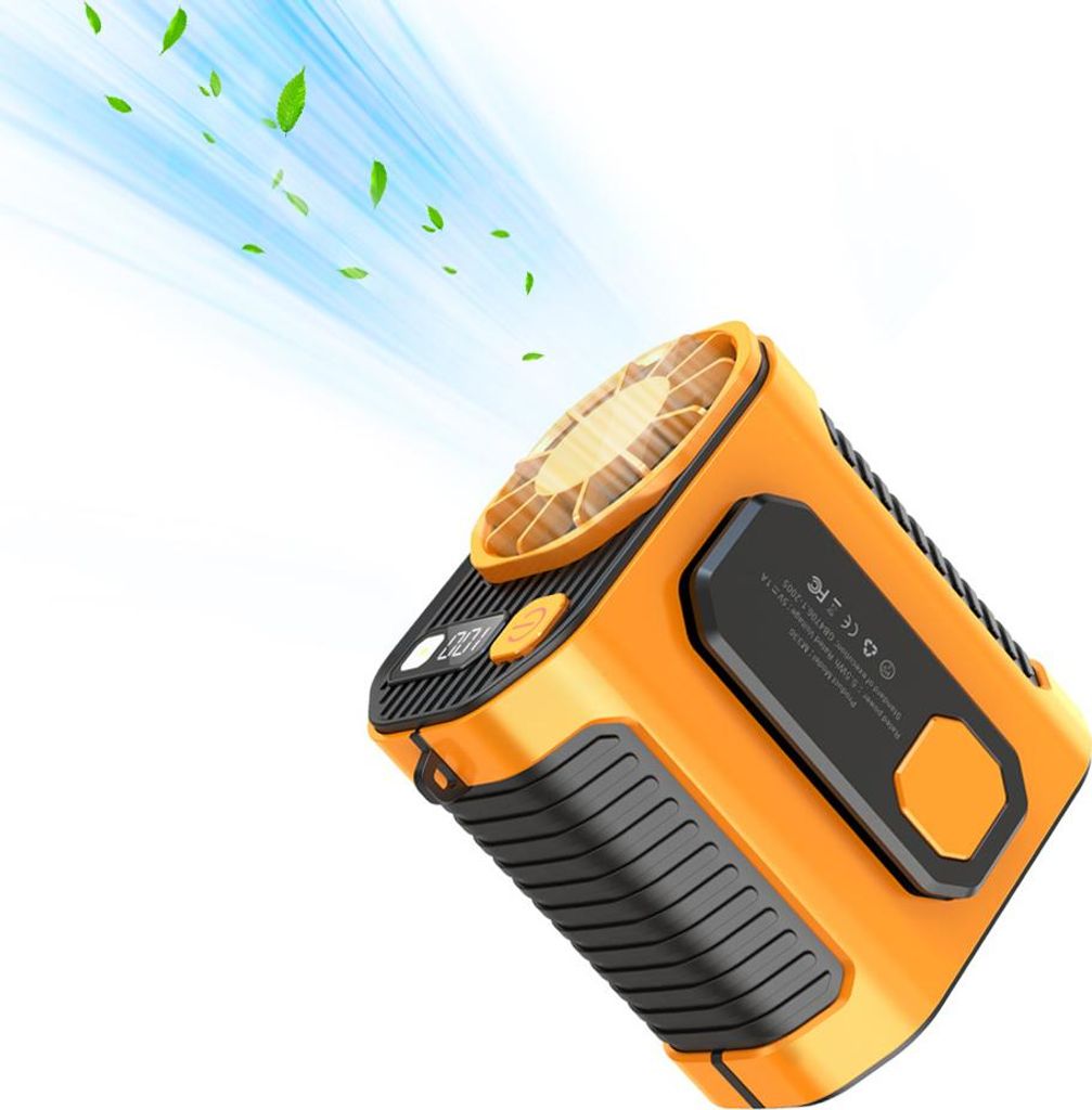 Přenosný ventilátor na opasek, 5000 mAh, dobíjecí, Obrázek produktu 