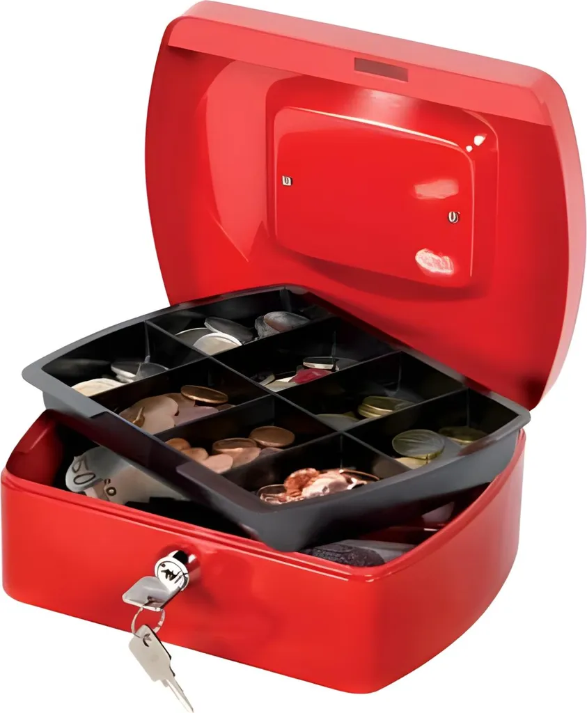 Cassetta Portavalori Rossa Q-Connect KF04249 | Protezione Base per Casa