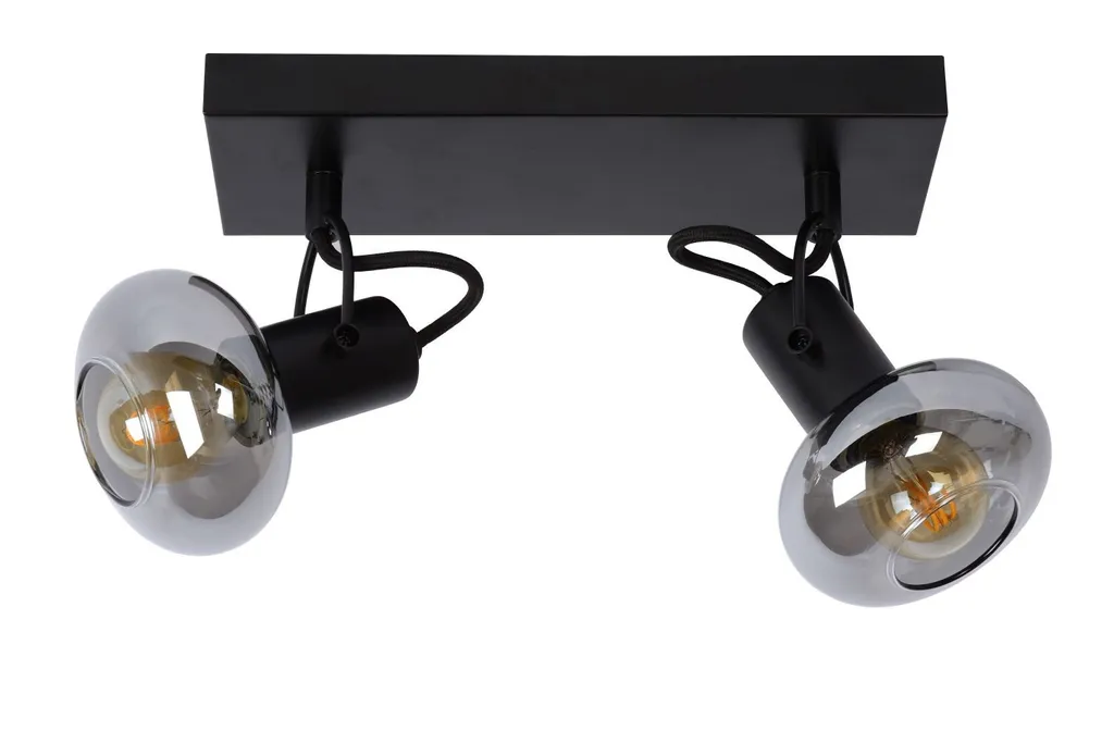 Luminaire Plafond MADEE Lucide Style Industriel 2 Lumières E14