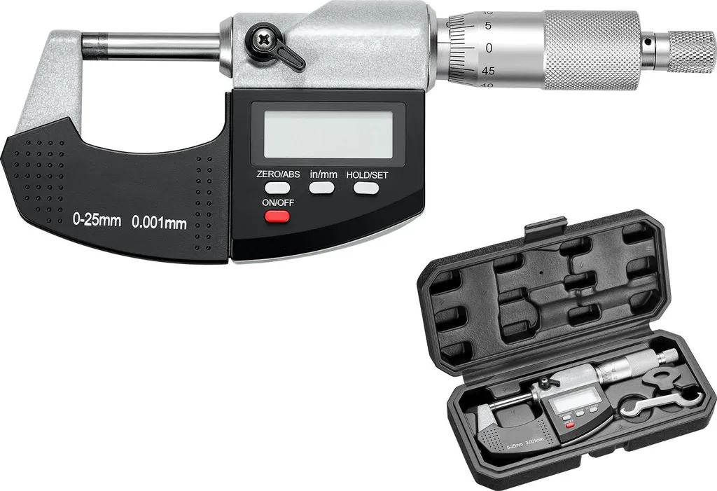 Palmer Numérique de Précision avec Écran LCD et Coffret de Protection