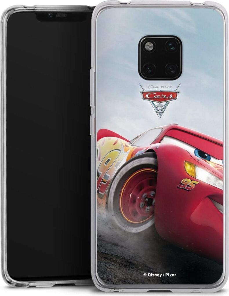 DeinDesign Handyhülle für Huawei Mate 20 Pro Silikon Hülle Case Smartphone Schutzhülle Cars Lightning Mcqueen 95 Offizielles Lizenzprodukt