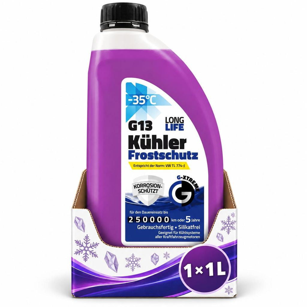 Płyn chłodniczy G XTREME G13, 1 litr, ochrona przed Zdjęcie produktu  Obraz wygenerowany przez AI