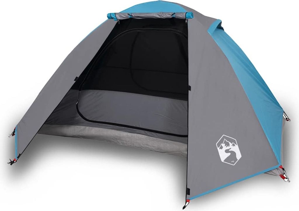 vidaXL Kuppel-Campingzelt 2 Personen Blau Wasserdicht