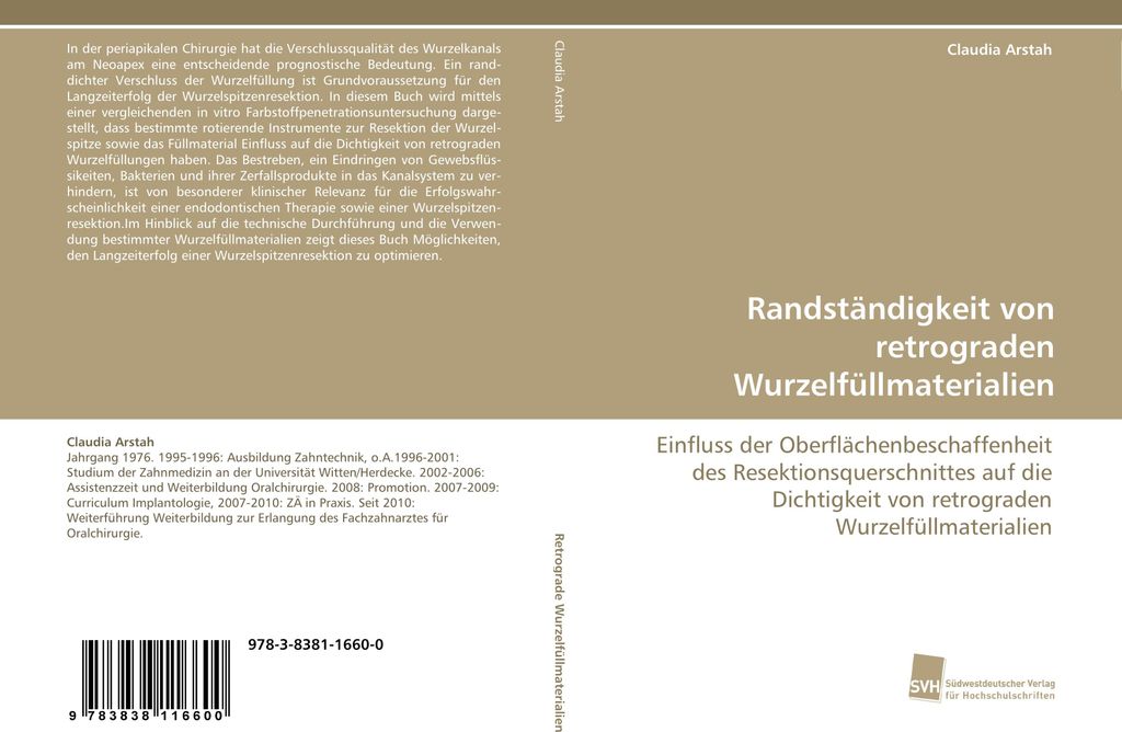 Randständigkeit von retrograden Wurzelfüllmaterialien