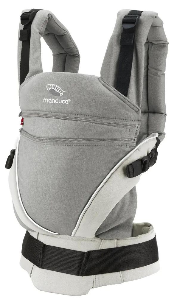 marsupio manduca XT Cotone (8 colori) Grigio-Bianco Immagine del prodotto 