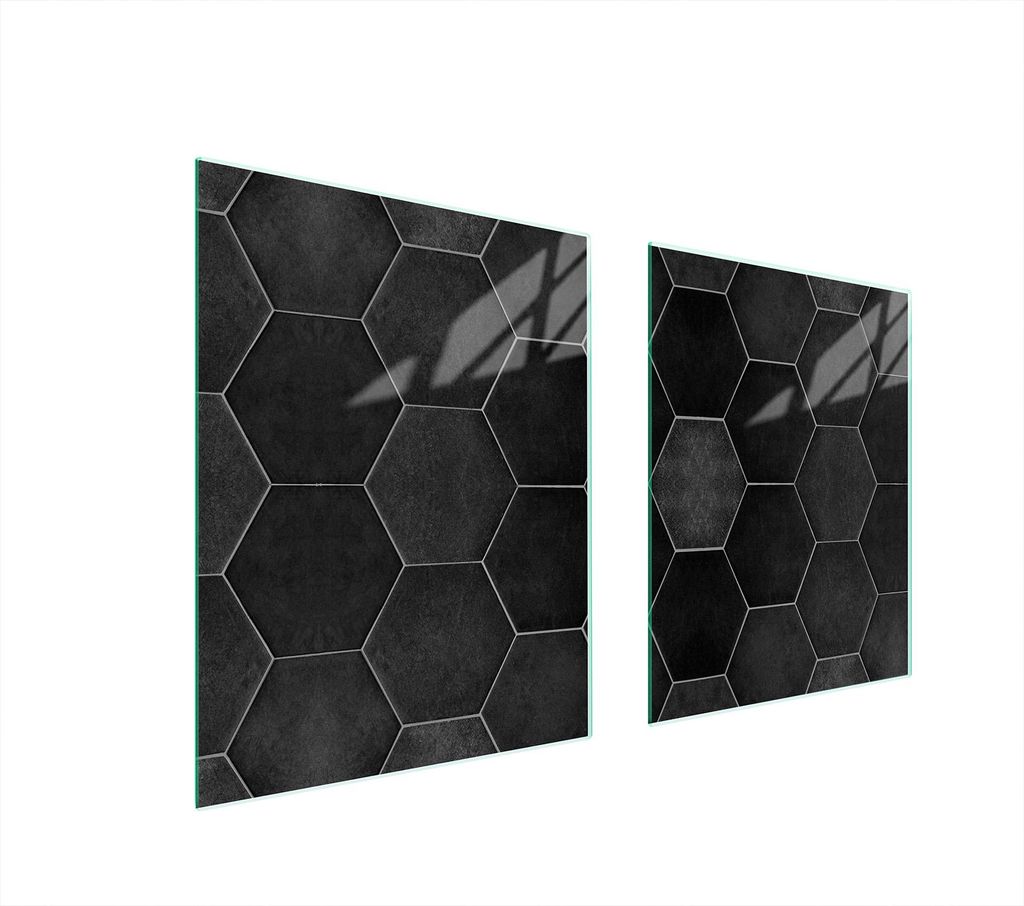 Gehärtete Glasplatte für Herd 85x52 cm Schutz & Design
