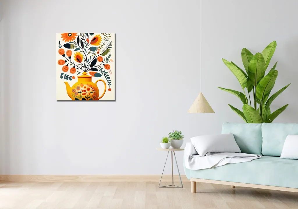 Image Thé somptueux 60x70 cm - Impression haute définition Premium - 2