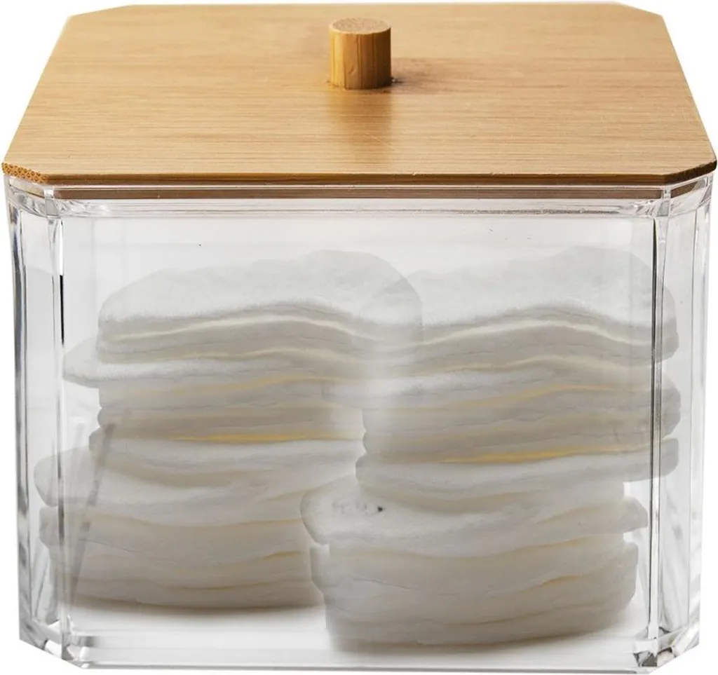 Organisateur de salle de bain pour soins visage et tampons - Format XL