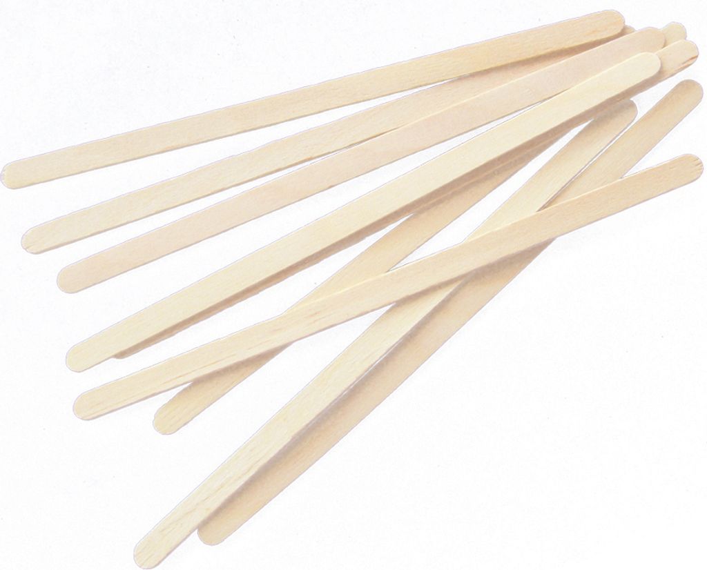 NATURE Star Holz-Rührstäbchen Länge: 155 mm aus Birkenholz 1.000 Stück