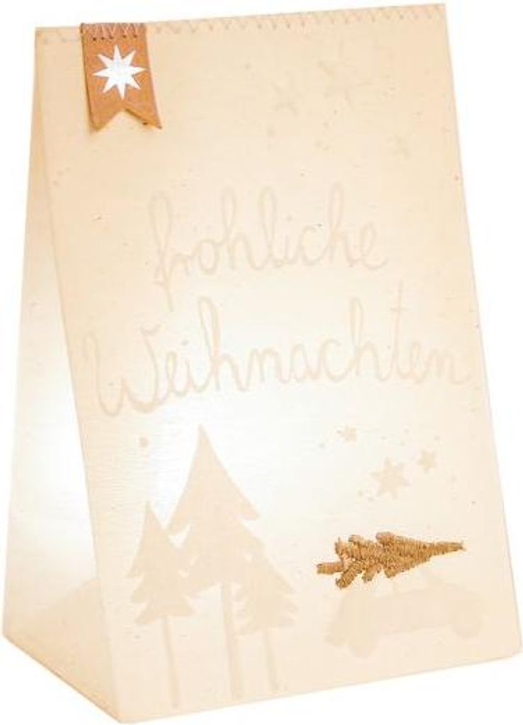 Winterlichtbeutel "Fröhliche Weihnachten" Produktbild 
