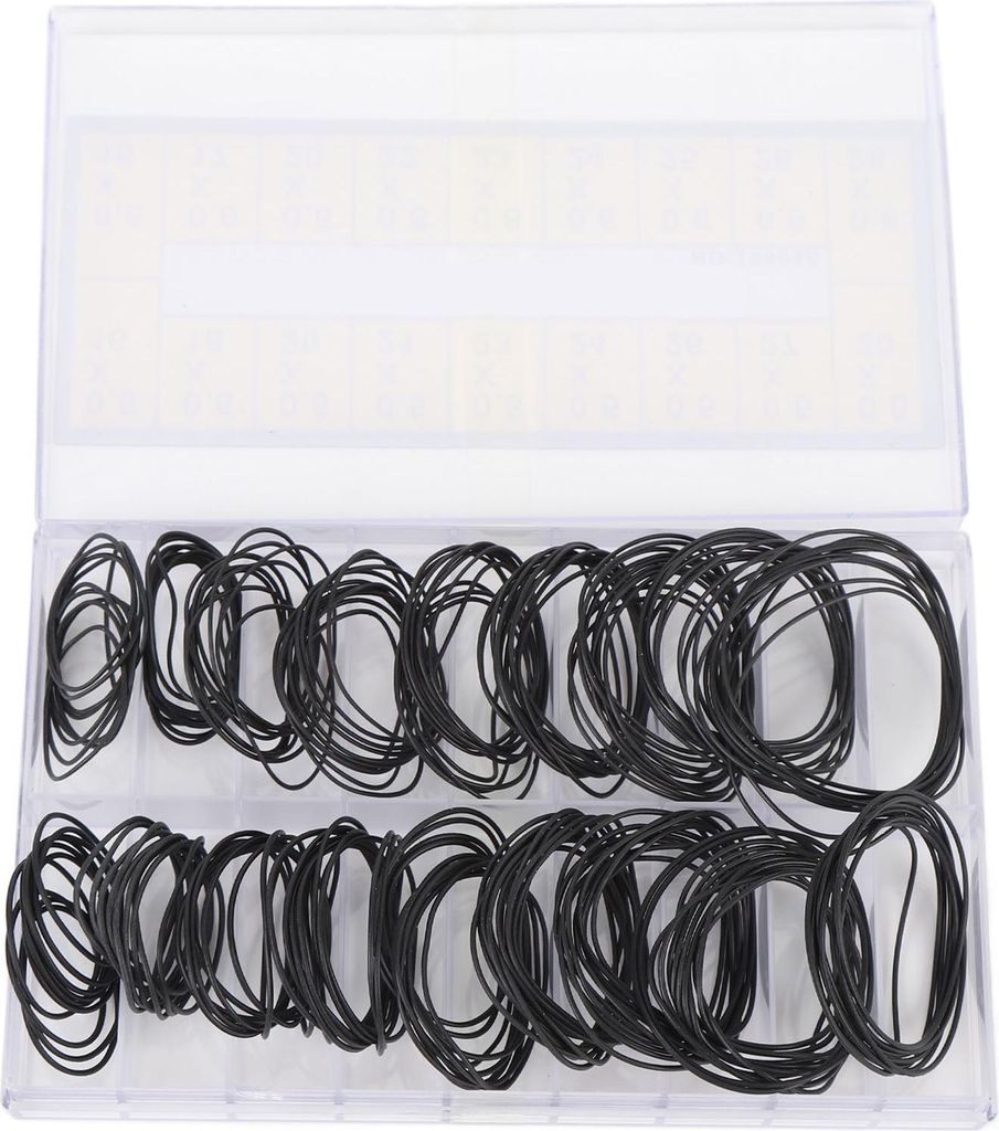 180 Stück O-Ring-Uhrendichtungen in 18 Größen, Gummidichtungen für Uhrenrückseiten mit Kunststoffbox für Reparaturen