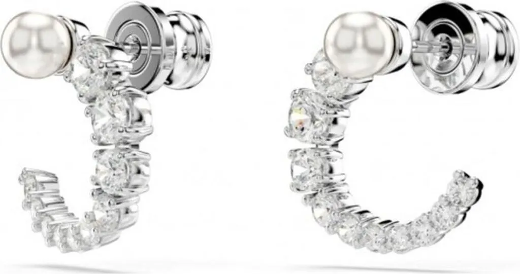 Créoles Swarovski Matrix perle de cristal : le bijou idéal pour soirée