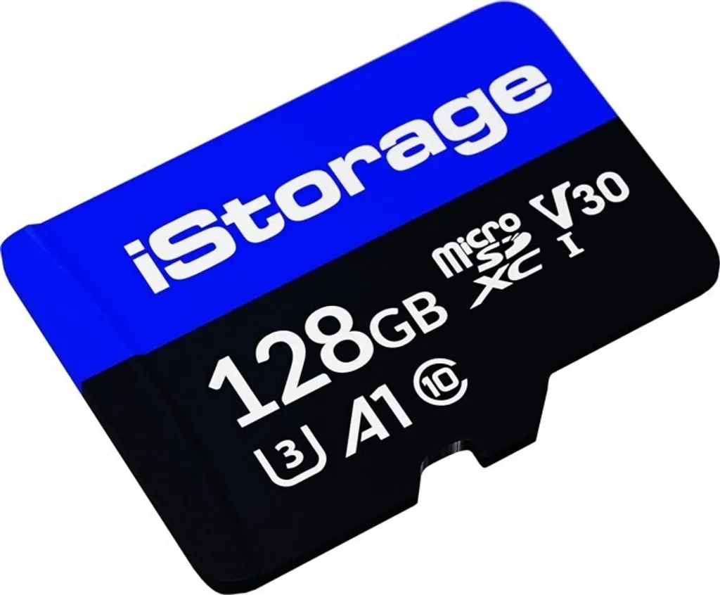 Carte mémoire flash iStorage haute sécurité avec chiffrement matériel