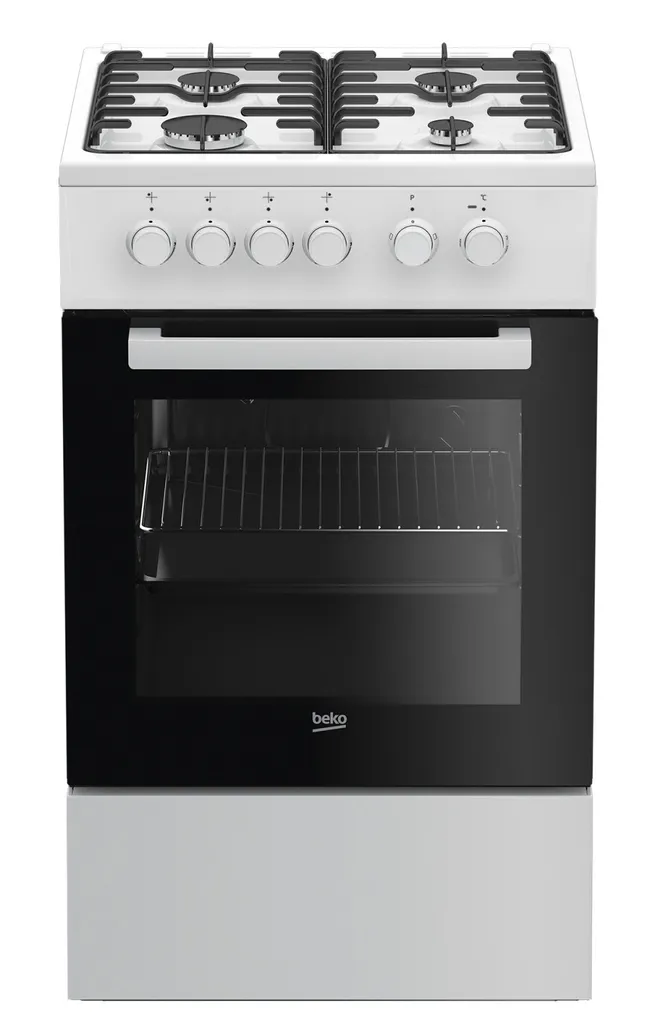 Cuisinière mixte Beko 50cm blanc avec four électrique grande capacité