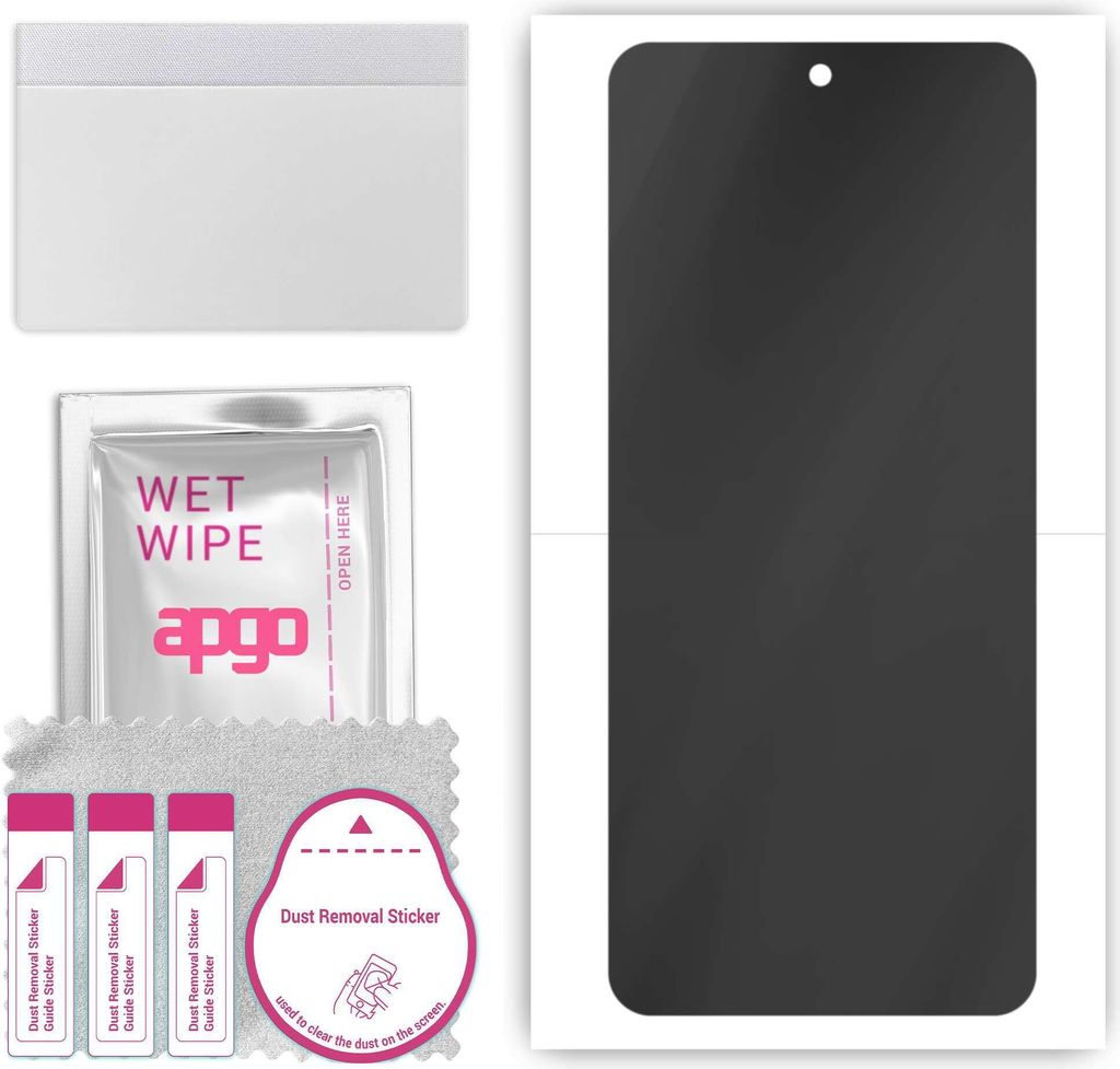 apgo Hydrogel Blickschutzfolie, Matt, kompatibel mit Vivo X90 Pro Plus, Privacy Displayschutzfolie, Schutzfolie mit Positionierhilfe, Anti-Spy, kra...
