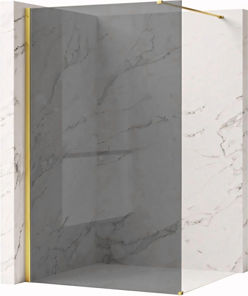 Duschwand Rea Flexi Grey 140 Gold