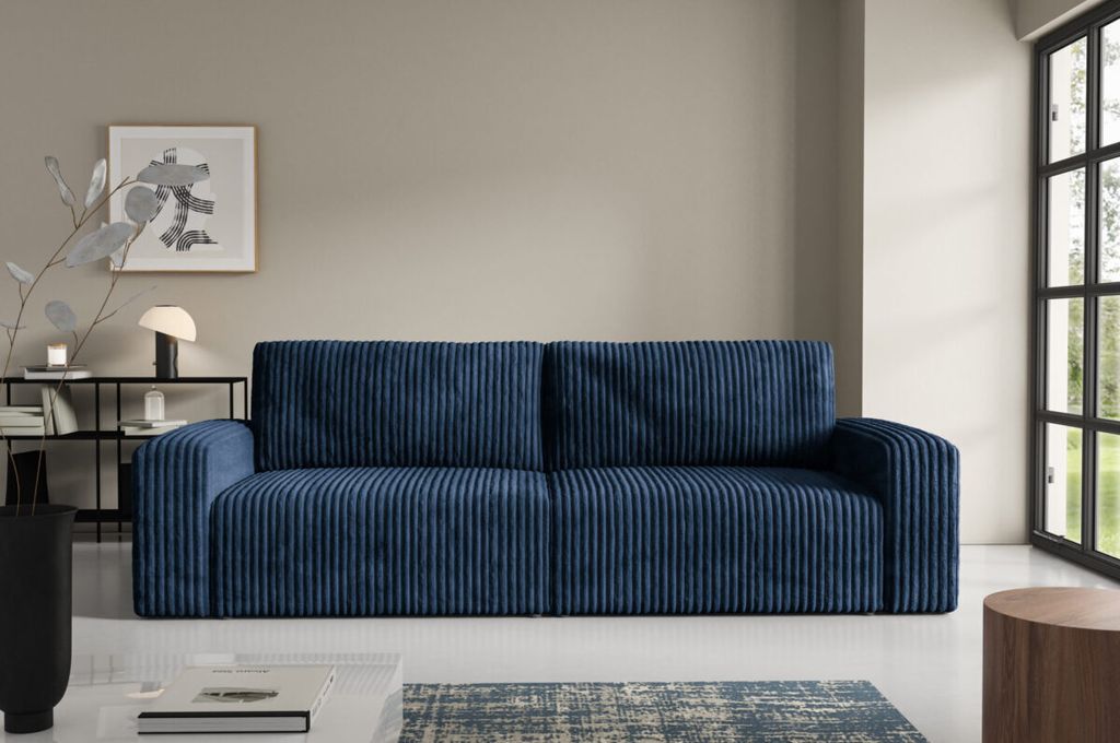 Furnisell Cord Schlafsofa Sofa mit Bettkasten "FANO", Produktbild 