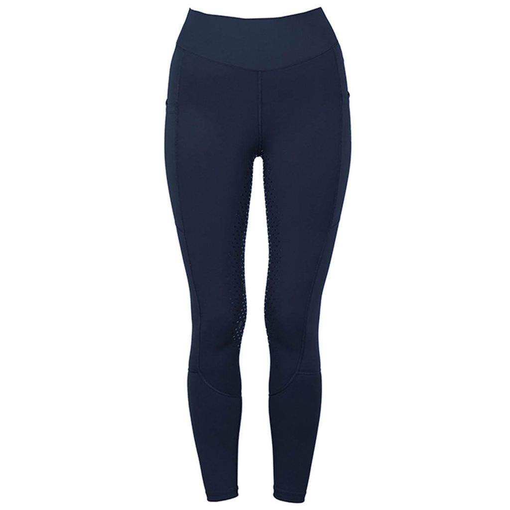 Equestrian Stockholm Reitleggings Damen Full-Grip Movement Vollbesatz Damenreitleggings Navy XL