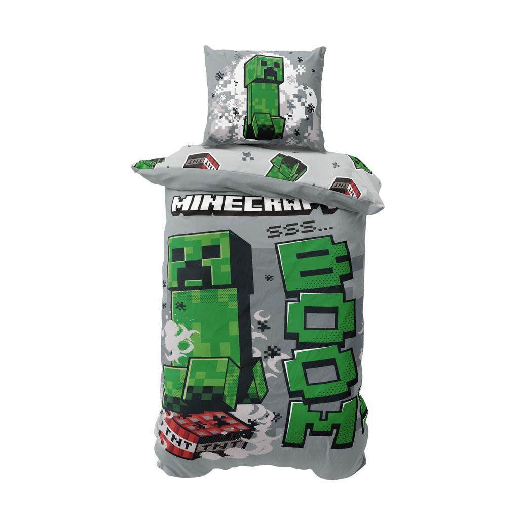Minecraft Bettwäsche "Boom" weiche Microfaser, 135x200 cm + Produktbild 