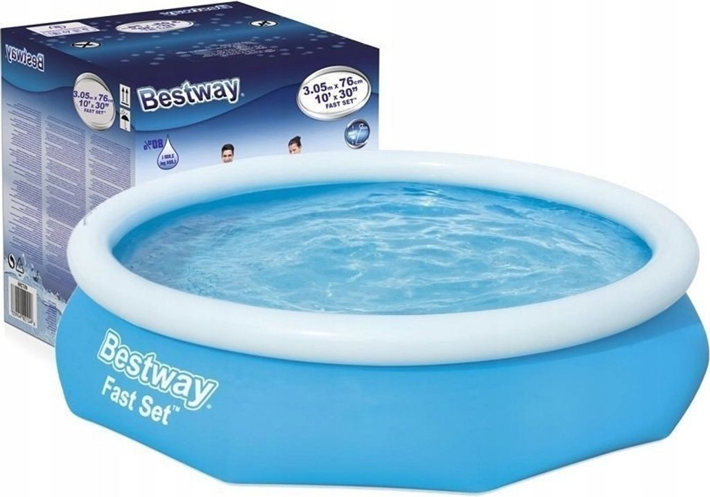 Bestway Fast Set Aufblasbarer Swimmingpool Rund 305x76 cm Produktbild 47