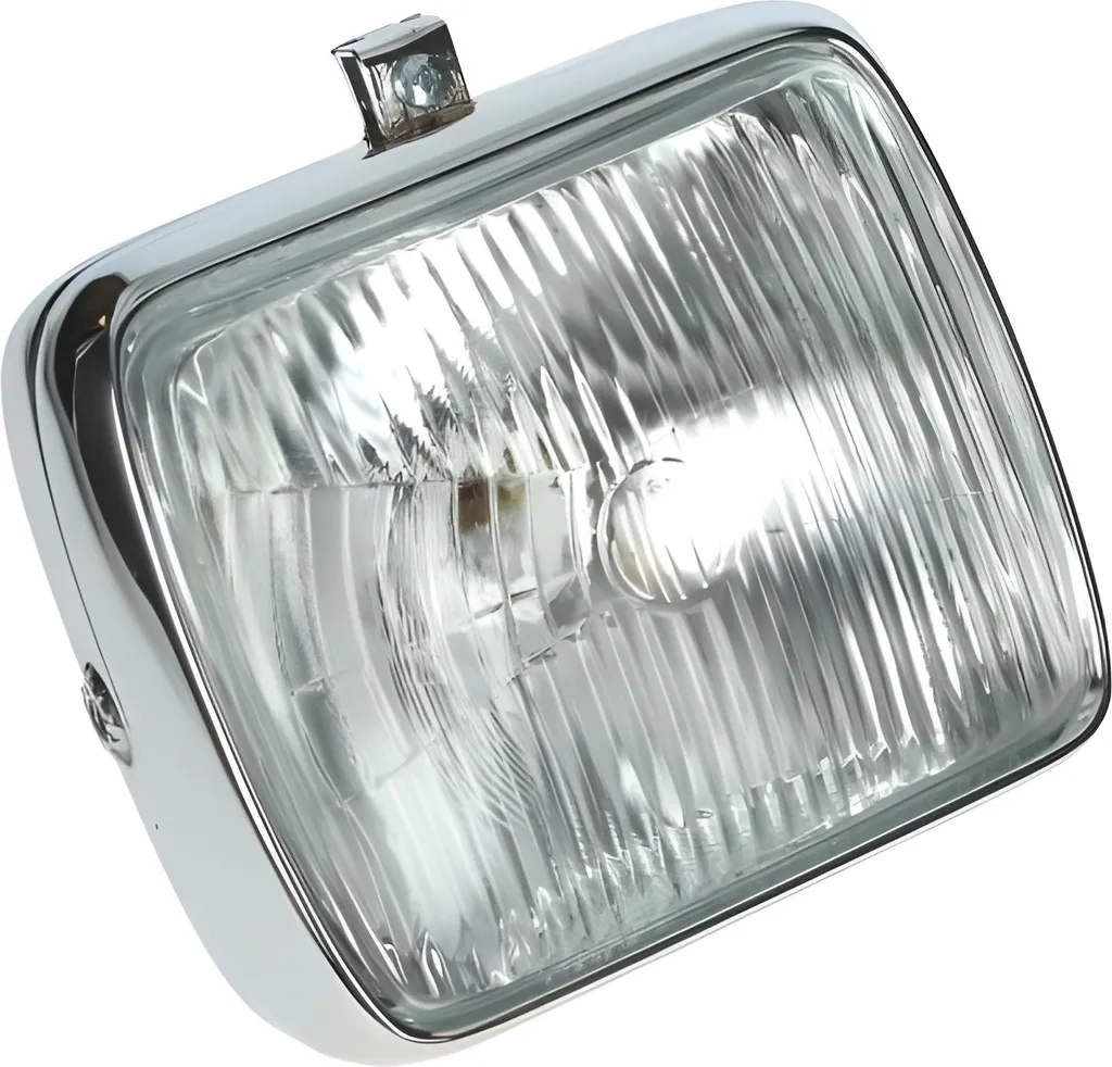 Projecteur avant Zündapp finition chrome brillant - Résistant et étanche