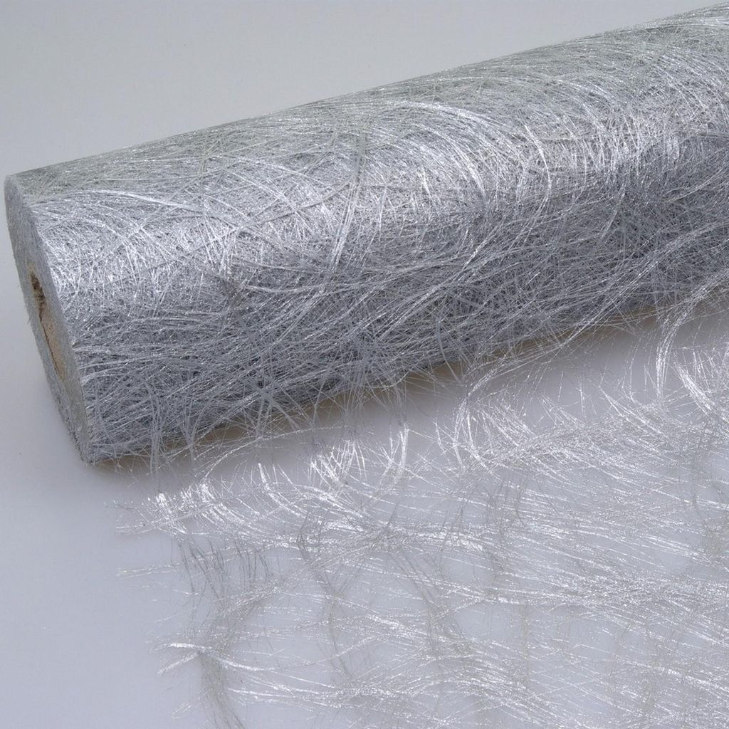 Sizoweb Tischläufer - silber - 30 cm - 5 Meter auf der Produktbild 