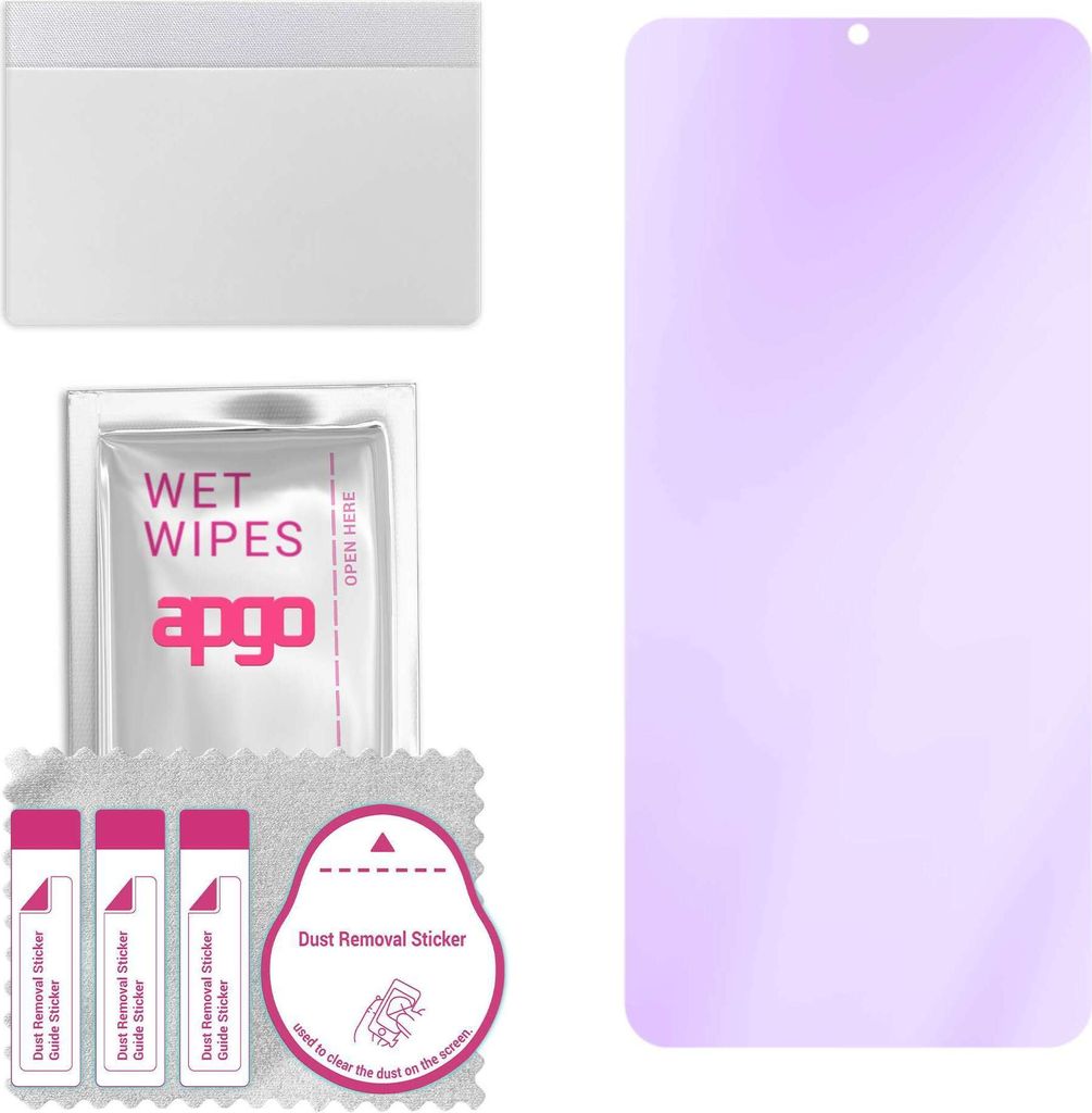 apgo Hybrid Schutzglas, kompatibel mit vivo U3, Anti-Blue, 9H Härte, toller Ersatz für Hartglas, kratzfester Displayschutzglas, Displayschutz, Fu...