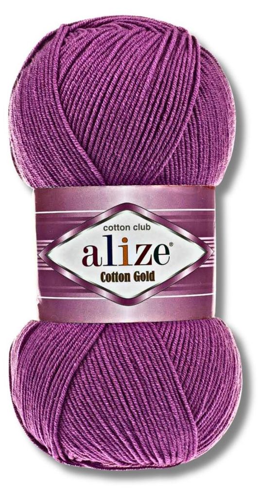 Alize 1x 100g Baumwolle Gold Wolle, Uni, Häkeln, Stricken (122)
