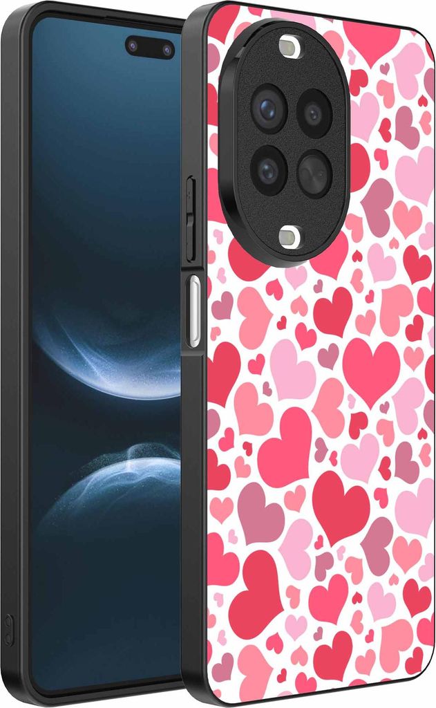Geeignet für Huawei Nova 14 Pro Telefon Fall mit Herzen drucken - Herzen Design TPU Backcover Fall - Kinder Fall mit Herzen Design - Smartphonics