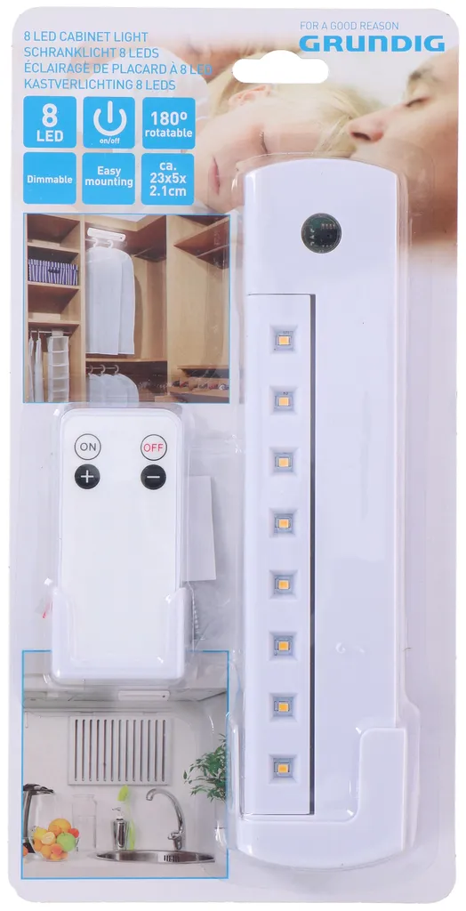 Réglette LED de Cuisine avec Télécommande - Bande Lumineuse Ajustable