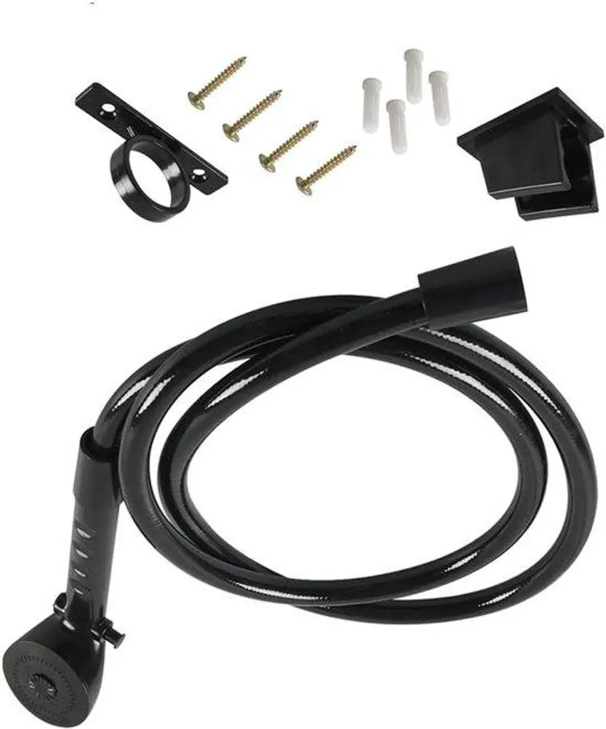 Douche camping-car anti-calcaire 3 jets avec flexible 1,5m sans fuite